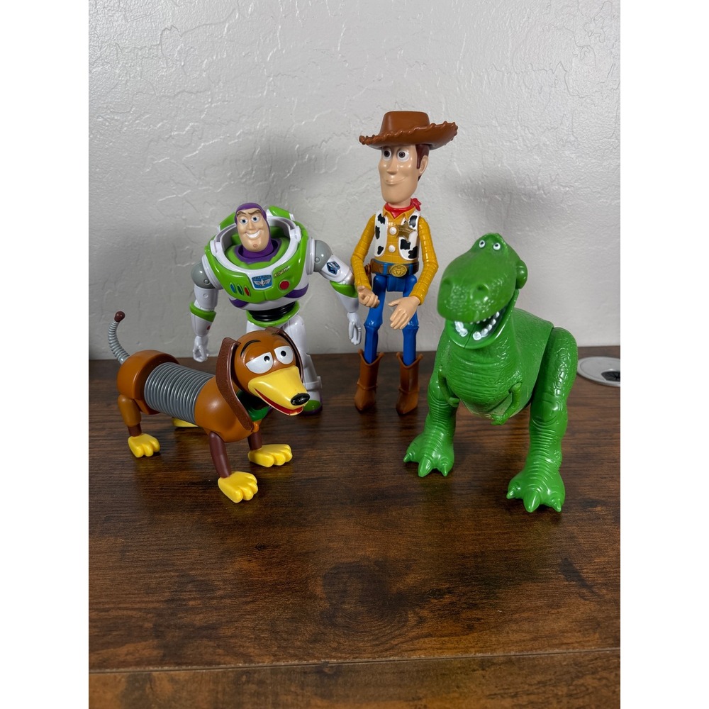 Disney Pixar Toy Story Mattel Action Figure Lot Woody Buzz Rex Slinky Dog 2017